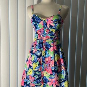 EUC Lilly Pulitzer summer floral dress SIZE 2